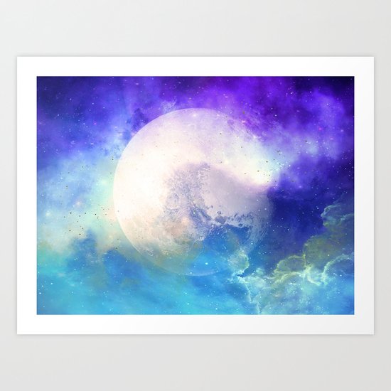 Silver Mirror Art Print