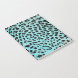 Turquoise leopard print Notebook