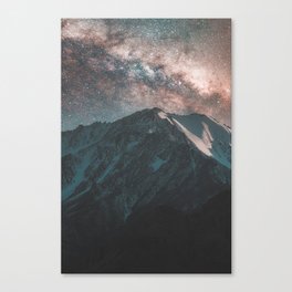 Mountains Stars Canvas Print