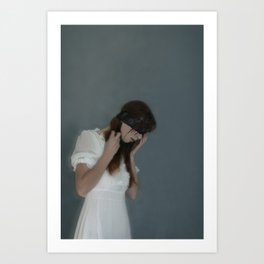 Crying ghost Art Print