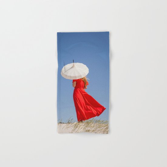 Lady in Red Hand & Bath Towel
