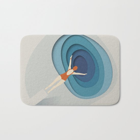 Dive Into Blue Bath Mat