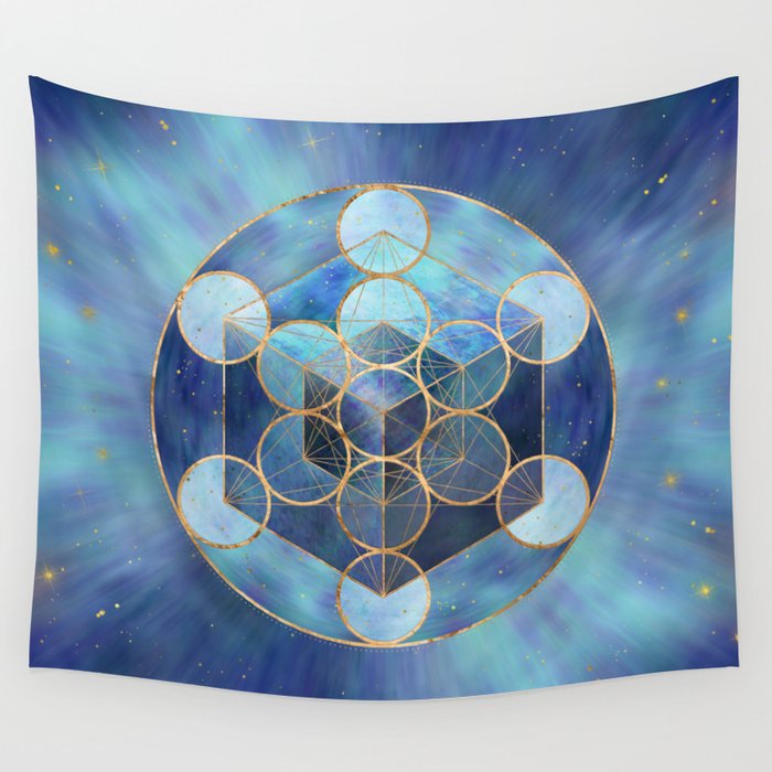 Metatron's cube tapestry on sale