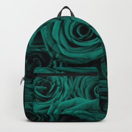 emerald green roses Backpack