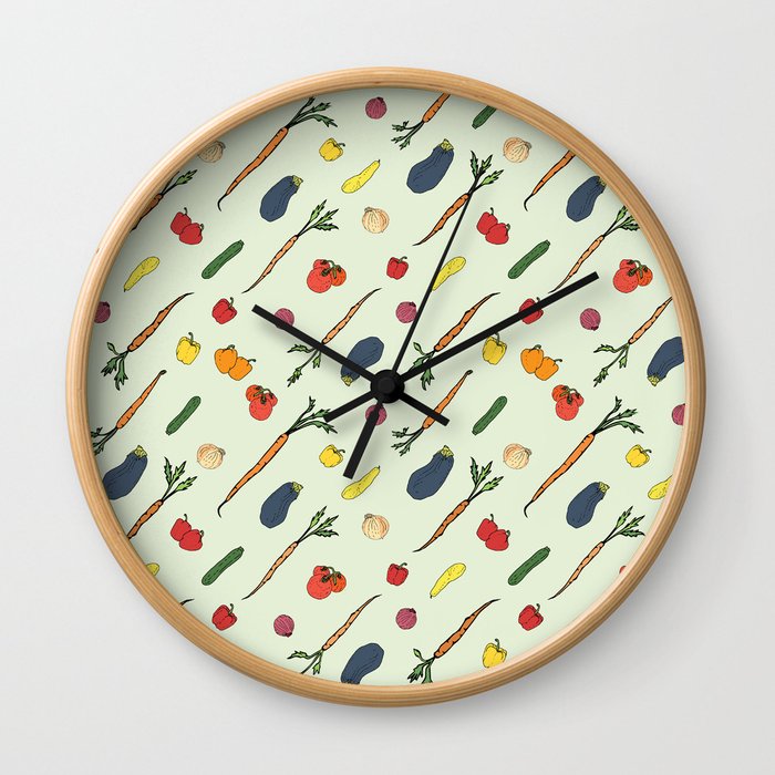 Veggie Flow Wall Clock