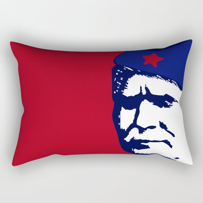 Tito Josip Broz Yugoslavia  -  portrait red star  Rectangular Pillow