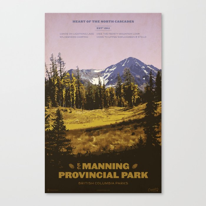 E. C. Manning Provincial Park Canvas Print