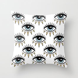 Eyes pattern Throw Pillow