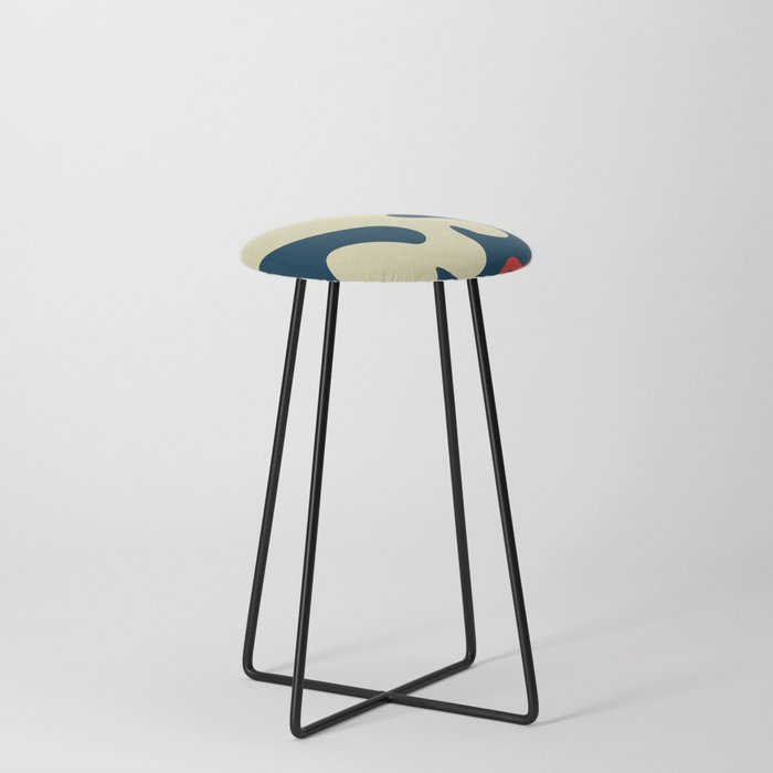 13 Abstract Shapes  211224 Counter Stool