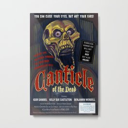 "Canticle of the Dead" Movie Poster Metal Print | Vintage, Scary, Sci-Fi, Movies & TV 