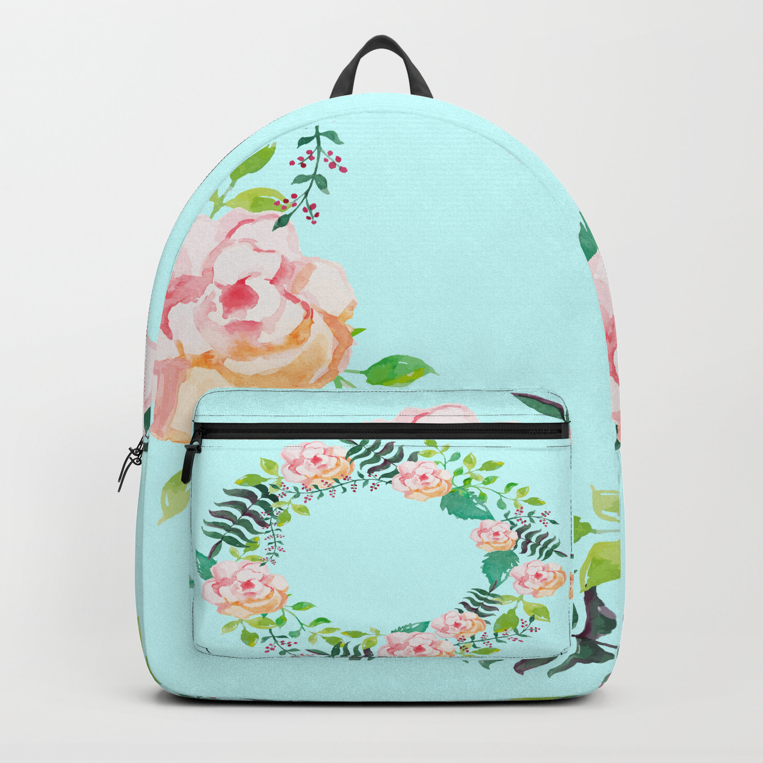 cyan backpack