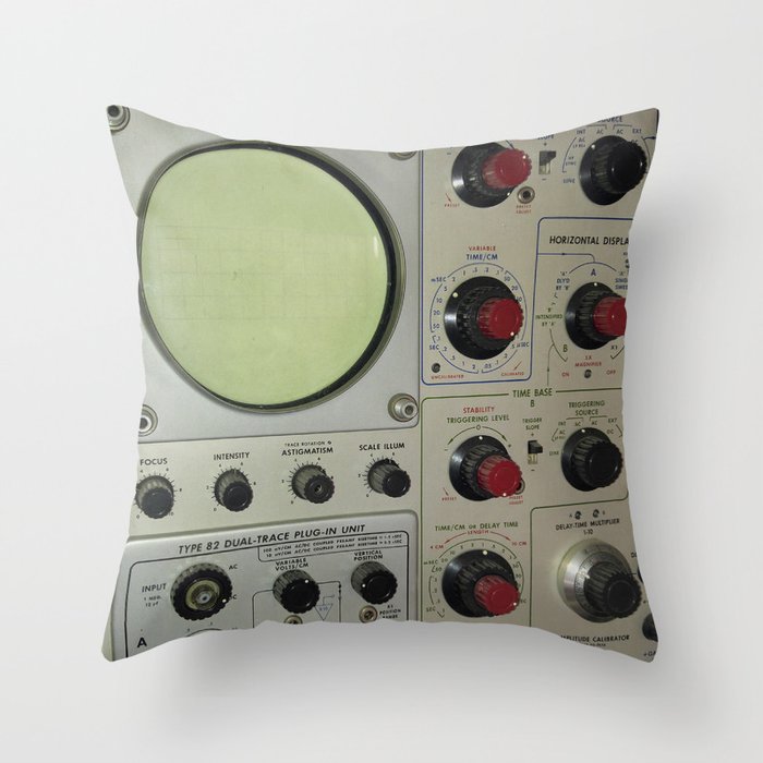 Oscilloscope Throw Pillow