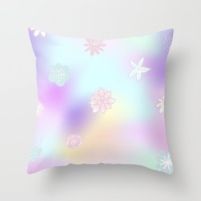Pastel Flowers On A Rainbow Day Pink Purple Pastel Florals Baby