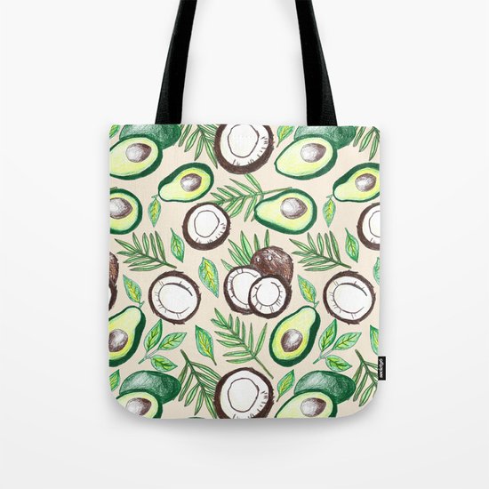 Coconuts & Avocados Tote Bag