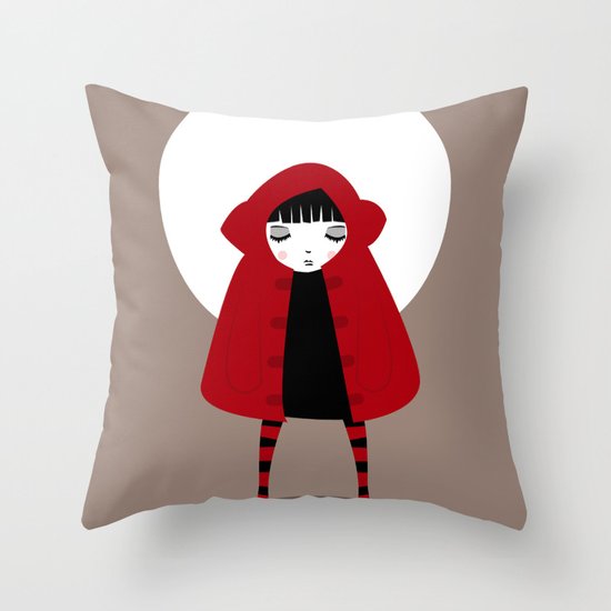 Little Red Riding Hood Throw Pillow