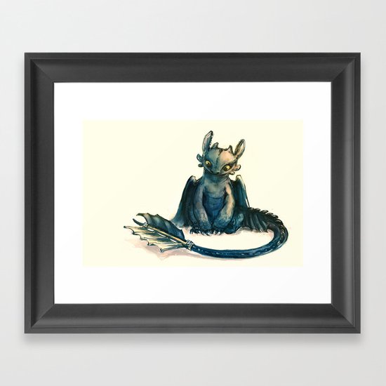 Toothless Framed Art Print