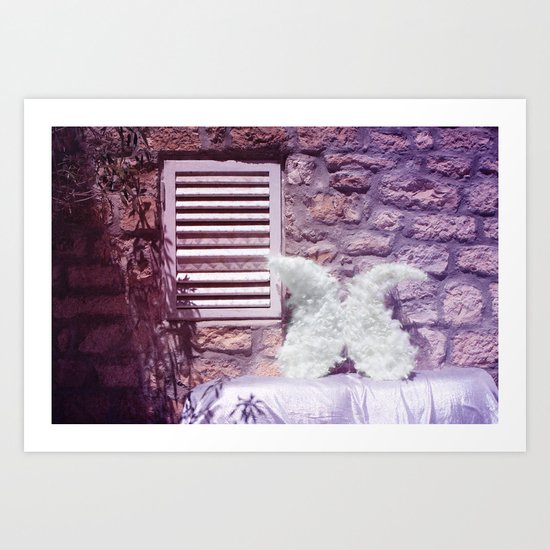 in the backyard Art Print