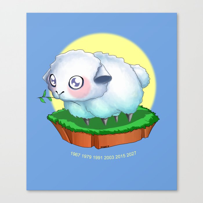 Year of the Sheep Canvas Print