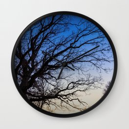 Sunset Tree Wall Clock