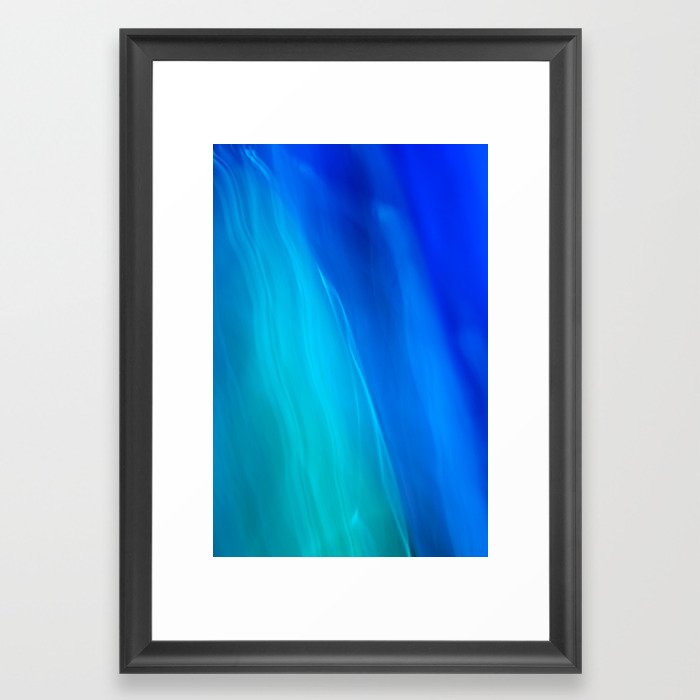 Blue Ocean abstract Framed Art Print