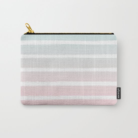 Michel - striped ombre fade trendy beach surfing baby nursery gender neutral art Carry-All Pouch