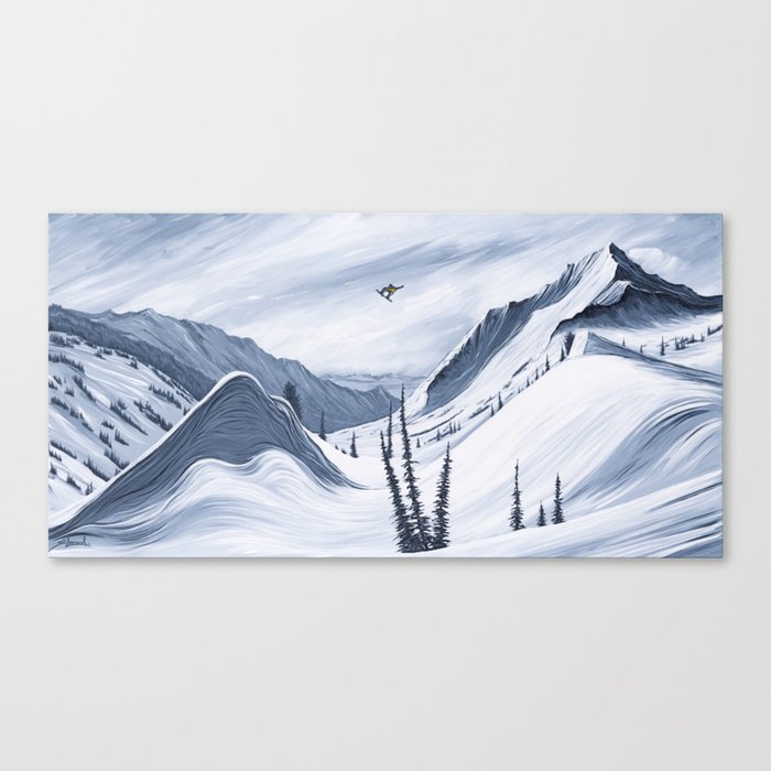 'Chads Gap' Iconic Snowboarding Moments Canvas Print