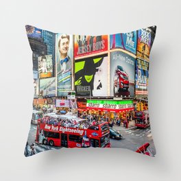 Times Square II Special Edition III Throw Pillow