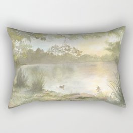 Duck pond Rectangular Pillow