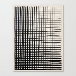 Horizontal & Vertical Lines Canvas Print