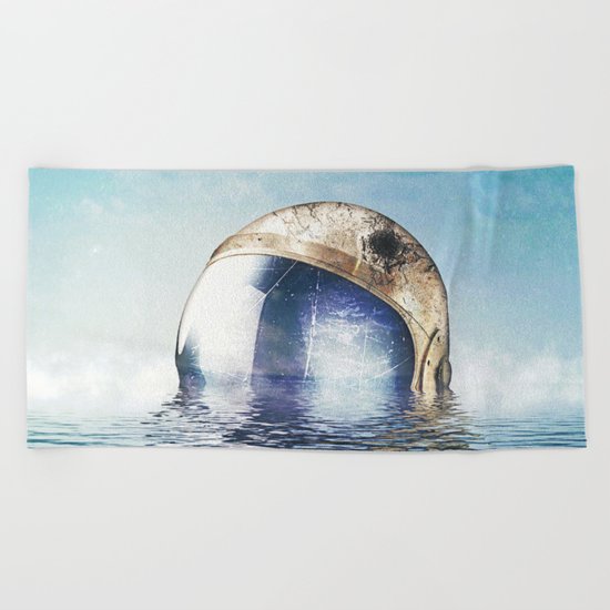 Flooded Beach Towel