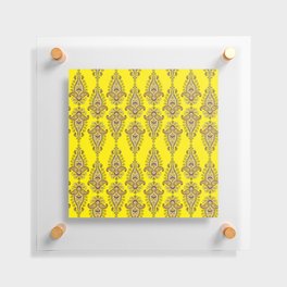 Yellow Pattern Floating Acrylic Print