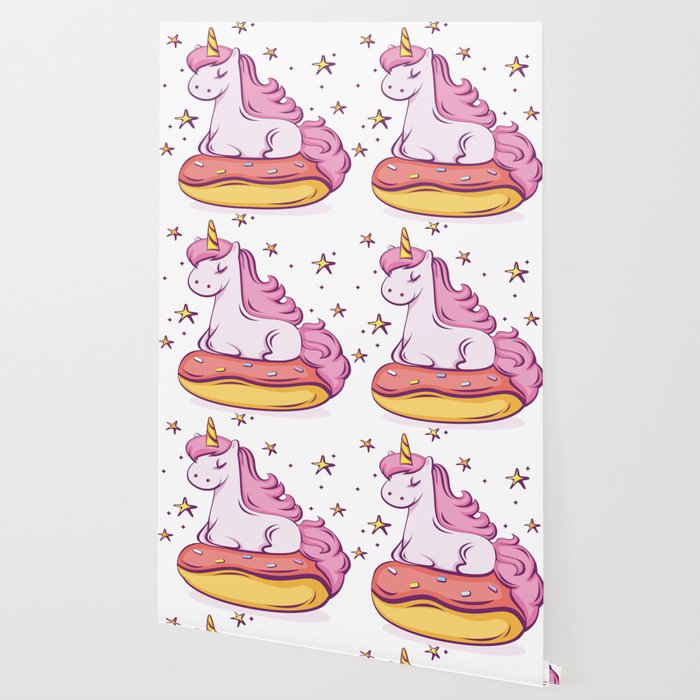 Unicorn Donut Wallpaper By Thed3dshack Society6