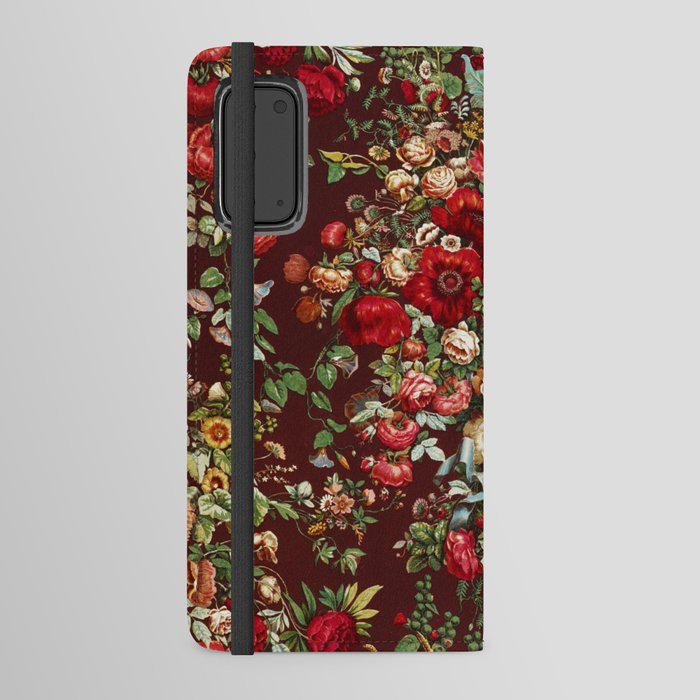 Chintz Pattern- 19th Century Floral Textile Pattern Android Wallet Case