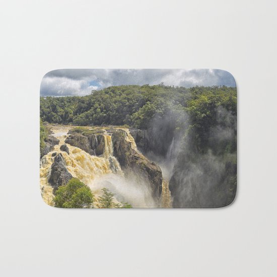 Beautiful wild waterfall Bath Mat
