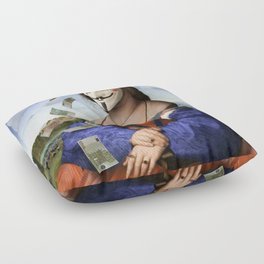 The Heist of Raphael Floor Pillow