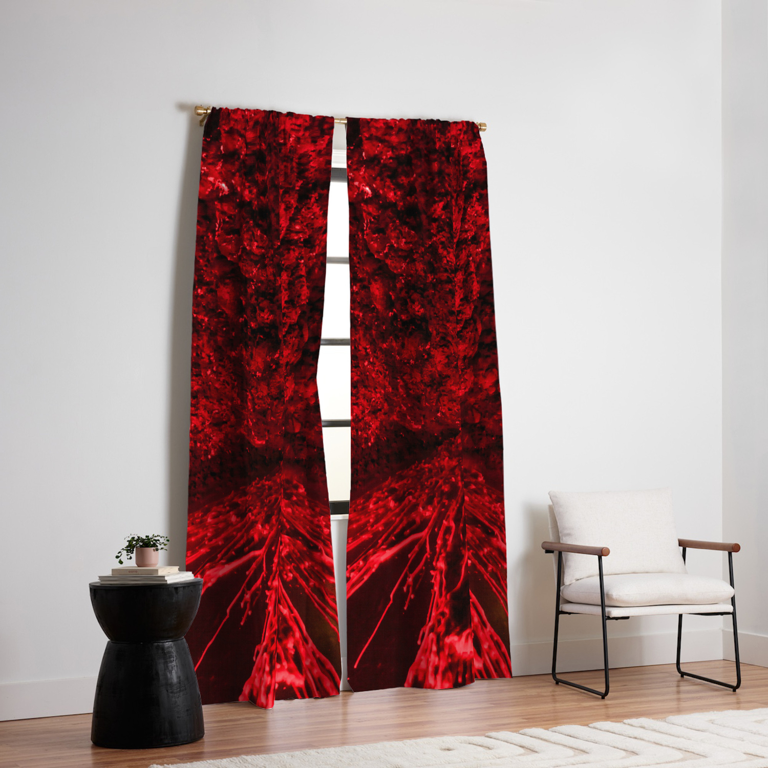 Volcanic Eruption Blackout Curtain By Svetlanakorneliuk