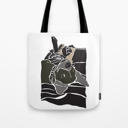Dogs On My Lap Tote Bag | Littledogs, Limitedcolor, Dogs, Graphicdesign, Mixedbreed, Duag, Lap, Lapdogs, Laying 