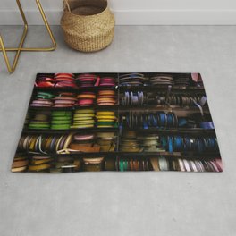 Rainbow Ribbons Area & Throw Rug