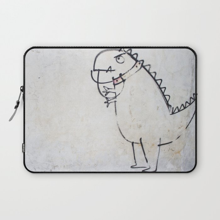 The dinosaur ate his owner Laptop Sleeve