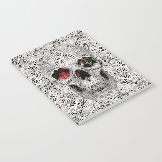 Lace Skull Light Notebook