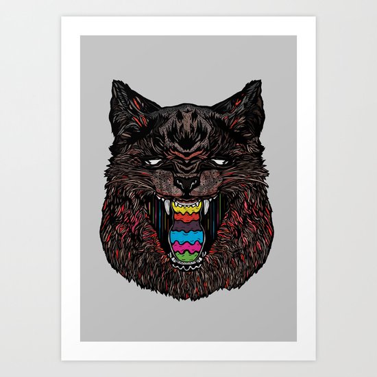 Bakeneko Art Print