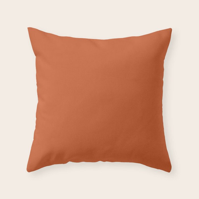 dark orange throw pillows