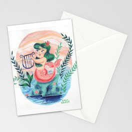 Mermaid Two Stationery Cards