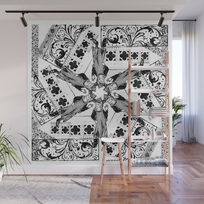 Medieval Gothic Symmetry Wall Mural