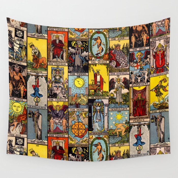 Tarot cards on best sale wall