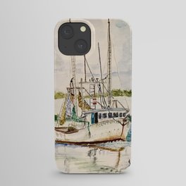 Shrimp boat iPhone Case