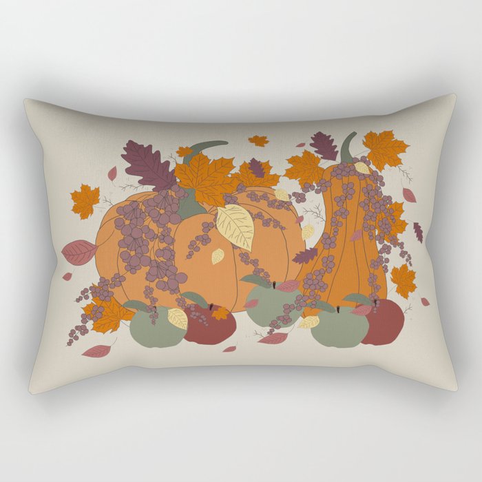 Autumnal Bouquet Rectangular Pillow