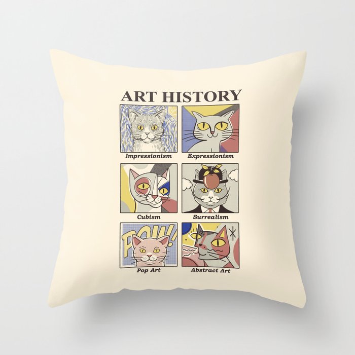 Art History Throw Pillow by thiagocorrea | Society6