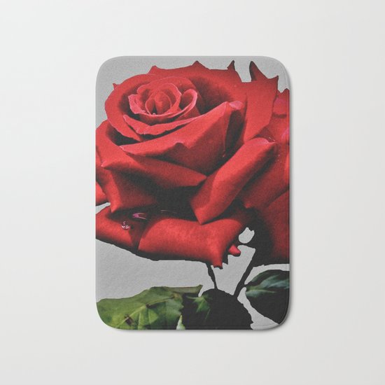 Red Rose Bath Mat
