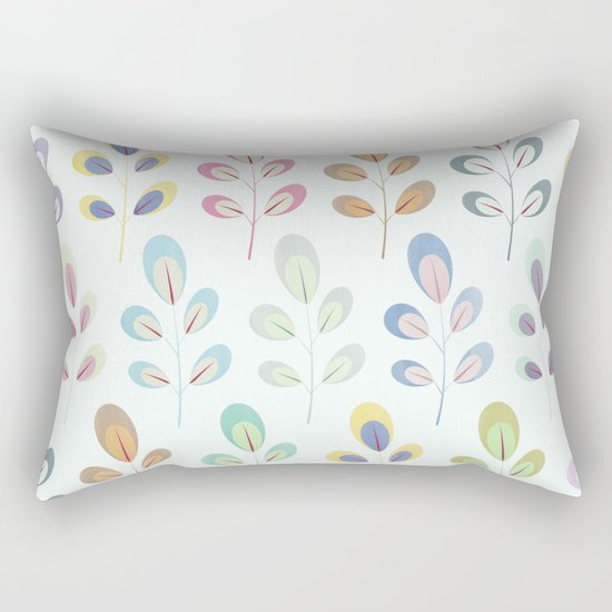 Colorful Leaves III Rectangular Pillow